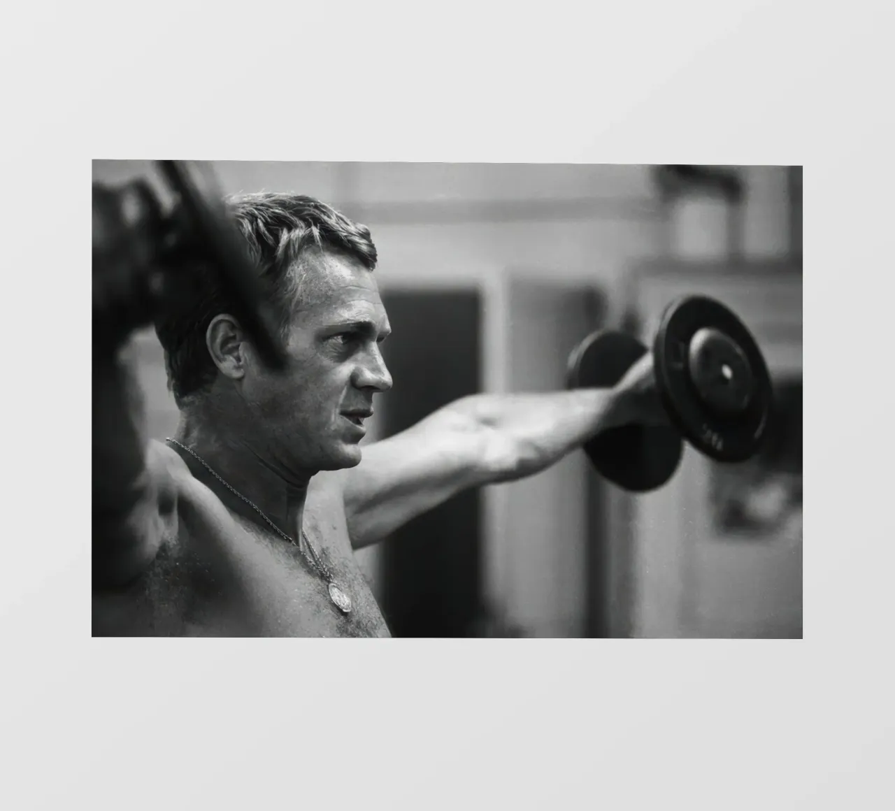 Sessione di ginnastica di Steve McQueen telo in pvc da The memory