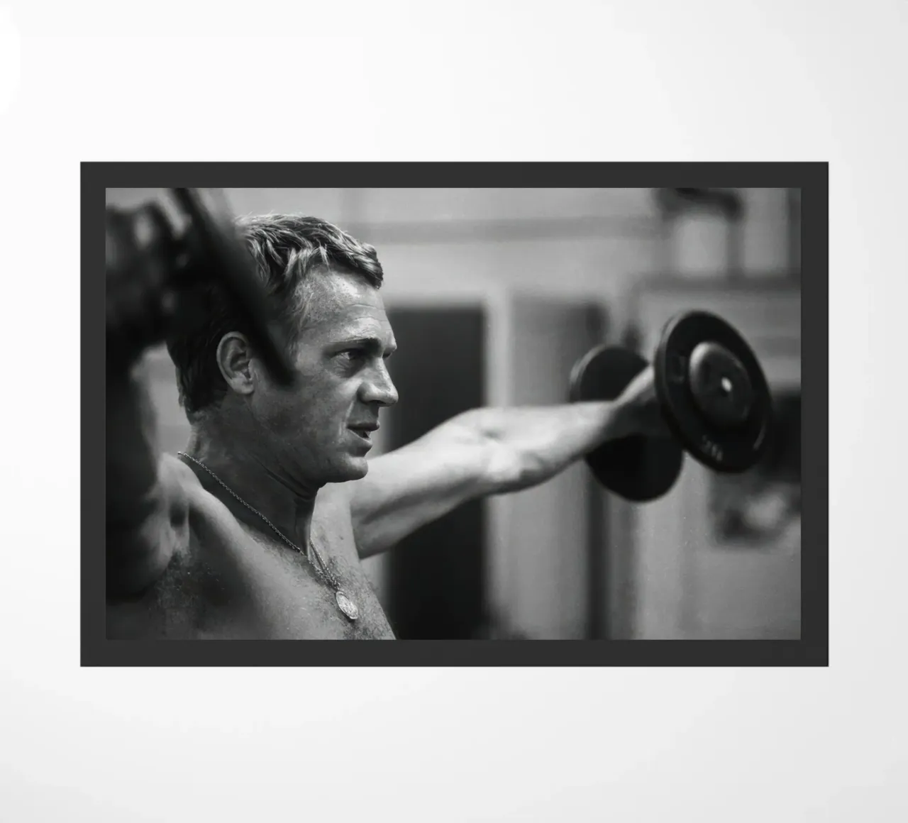 Steve McQueen's Gym Session doormat by The memory