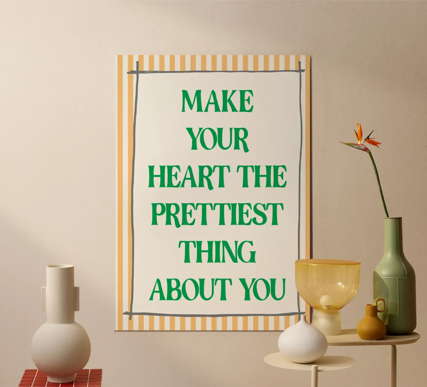 make your heart poster by genzaa
