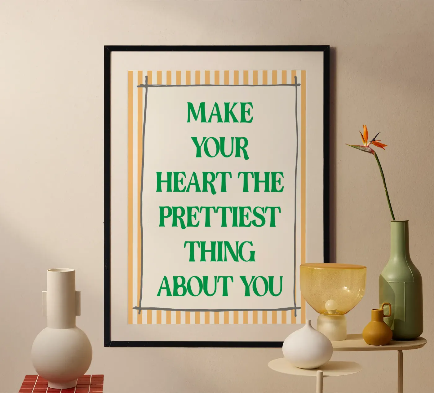 make your heart poster by genzaa