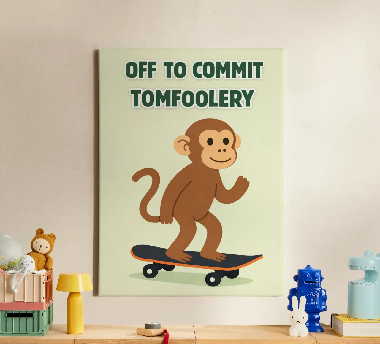 monkey tomfoolery canvas by genzaa