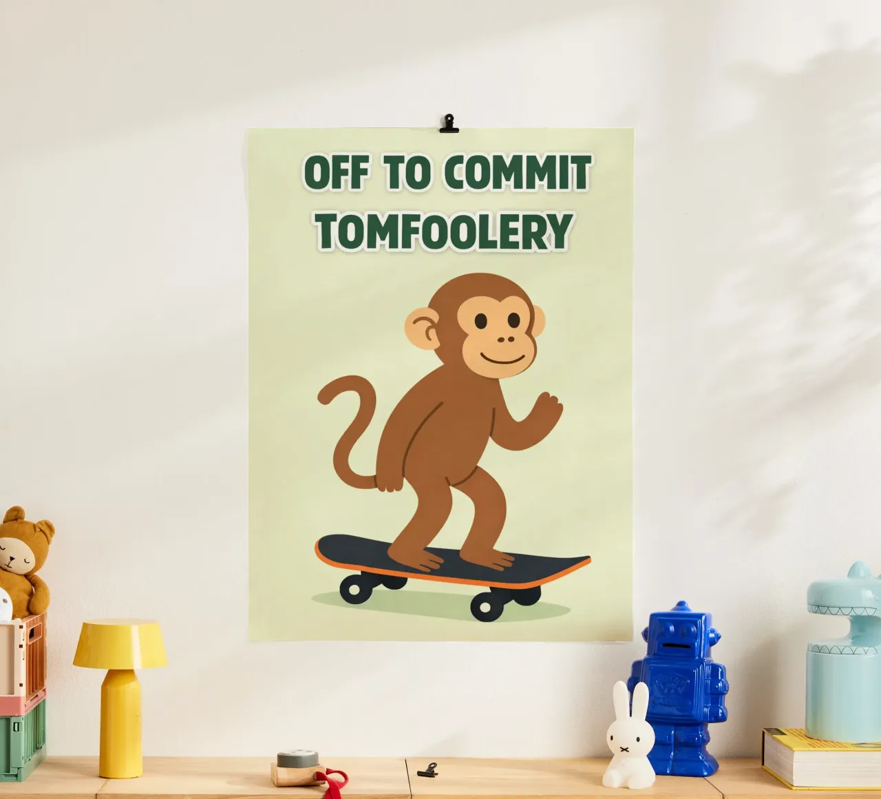 monkey tomfoolery poster van genzaa