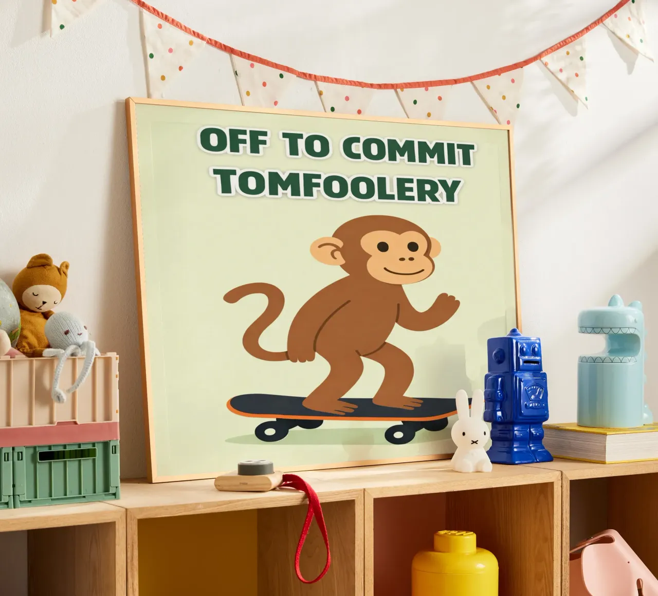monkey tomfoolery poster van genzaa