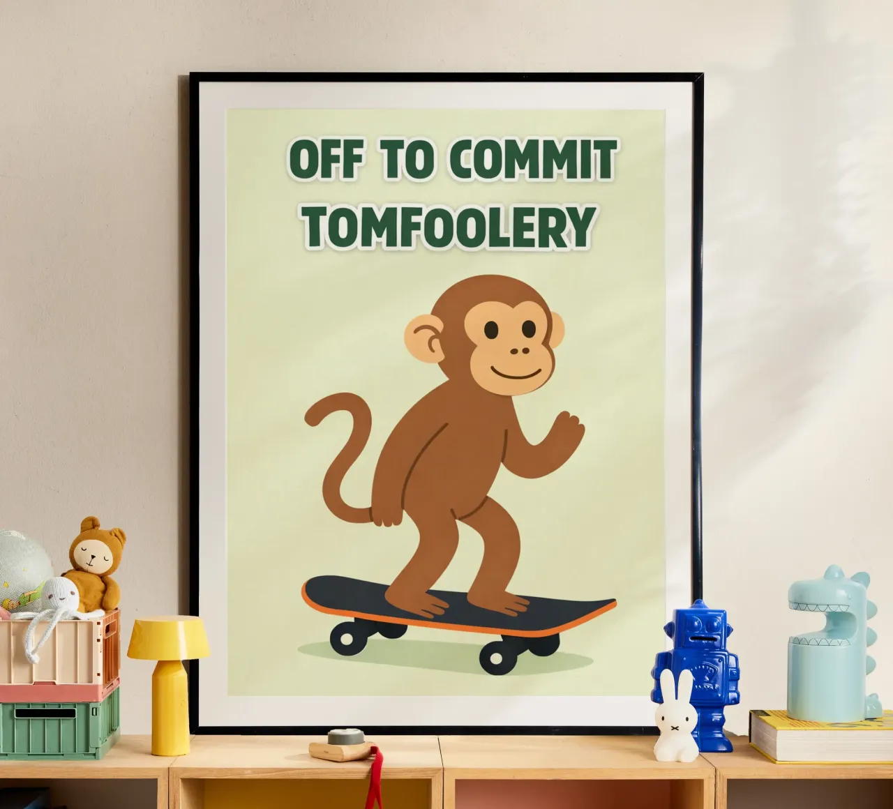 monkey tomfoolery poster van genzaa