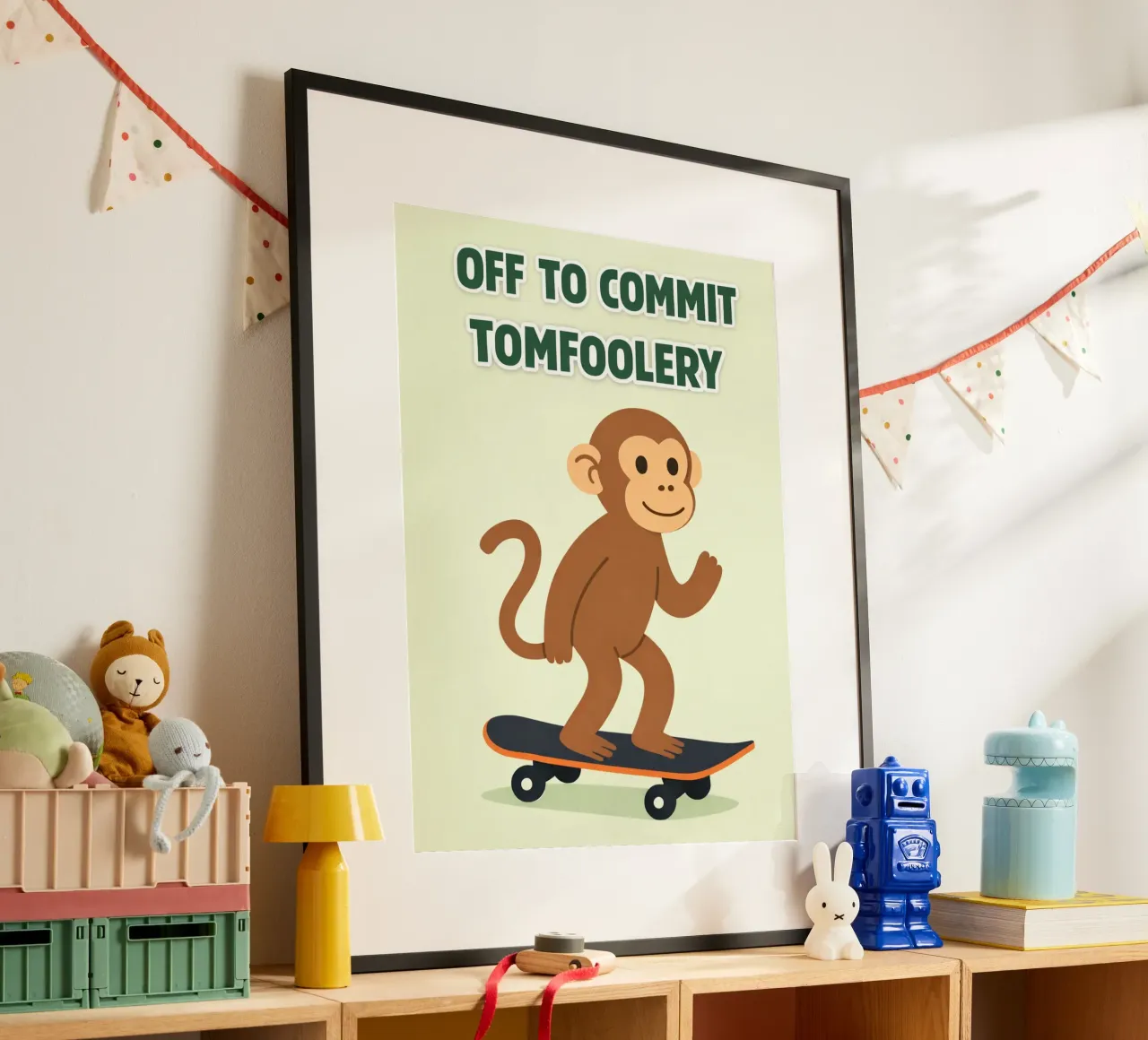 monkey tomfoolery poster van genzaa