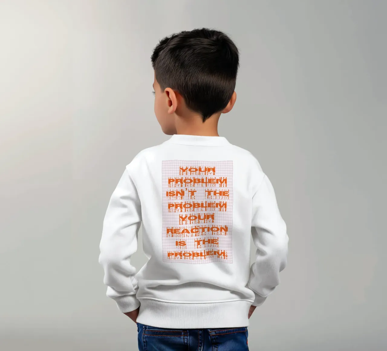 il tuo problema non è il tuo problema felpa bambino da genzaa