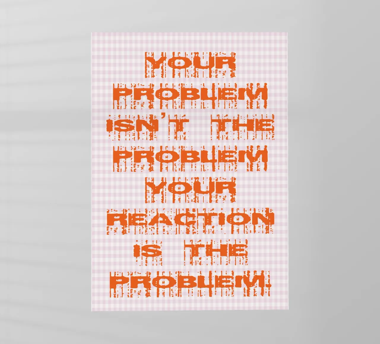 il tuo problema non è il tuo problema pellicola backlit da genzaa