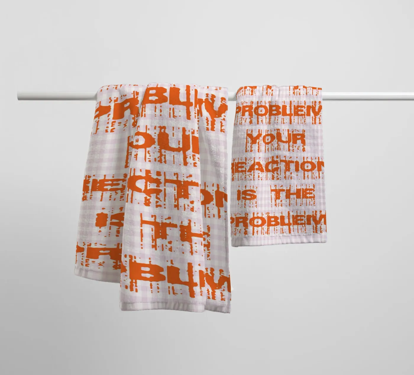 your problem isnt your problem towel by genzaa
