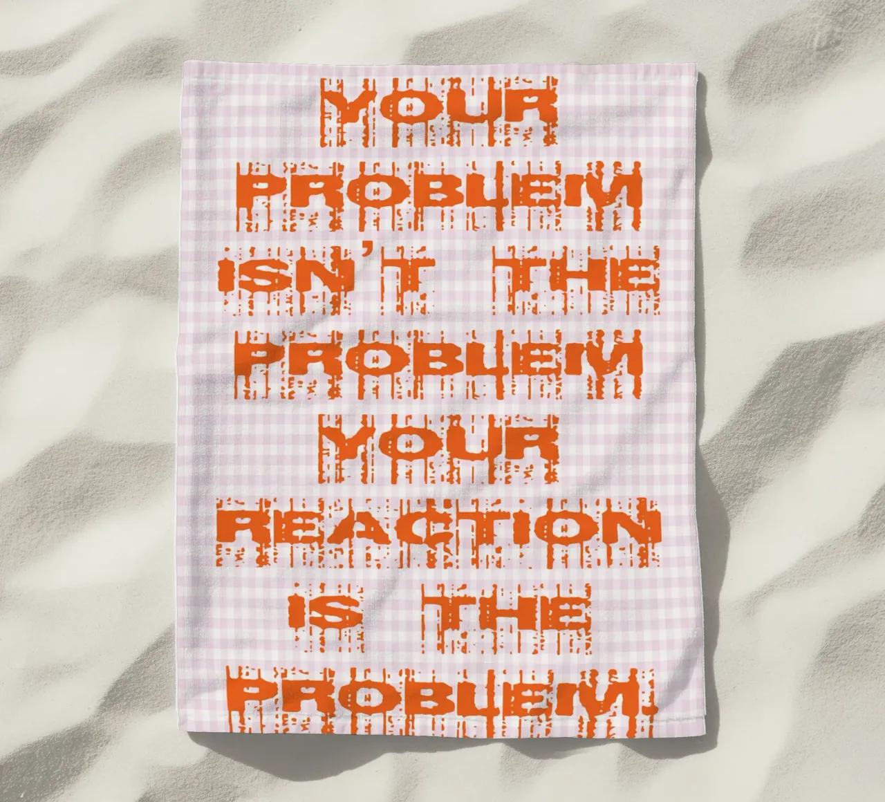 il tuo problema non è il tuo problema telo mare da genzaa