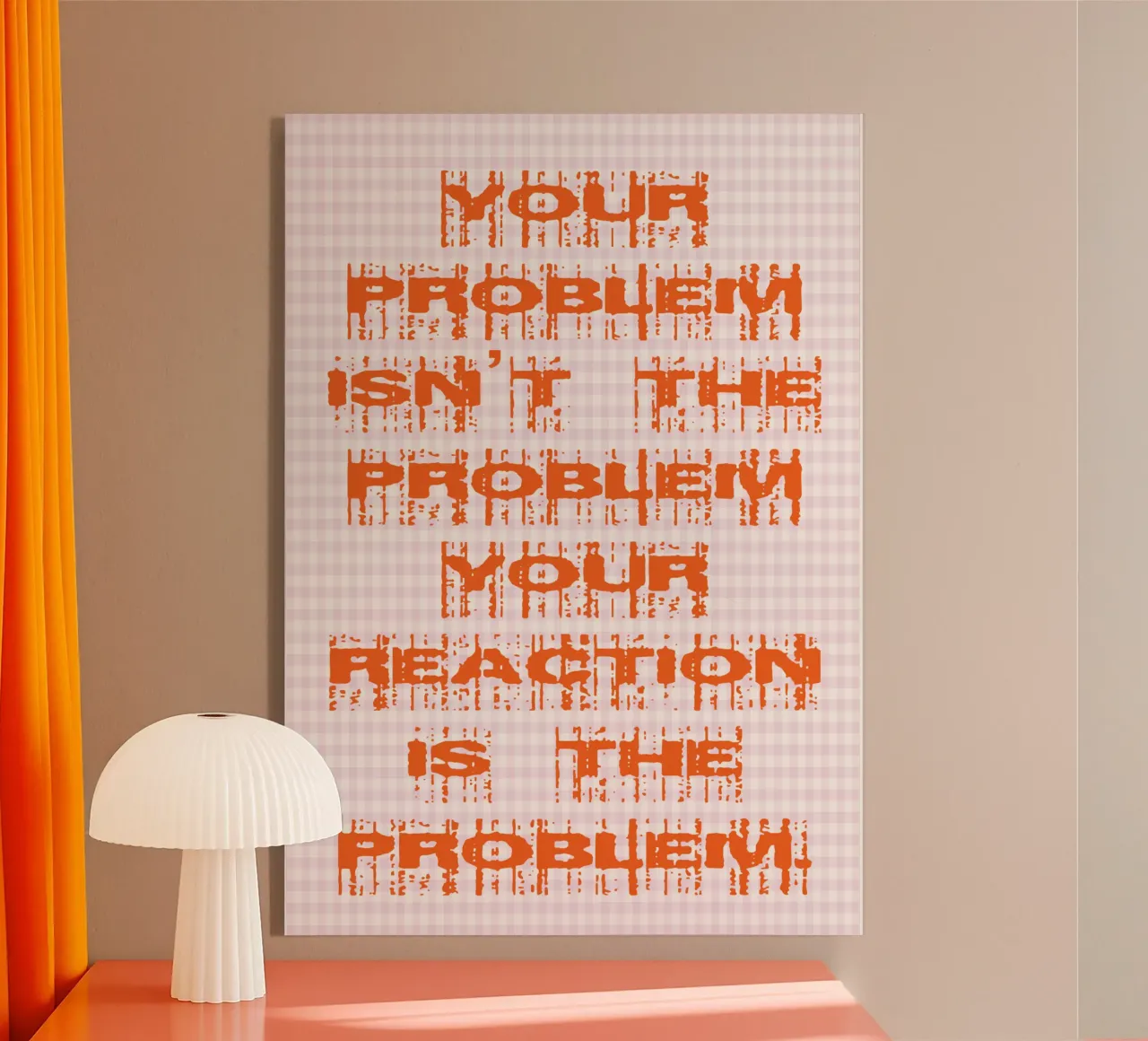 il tuo problema non è il tuo problema plexiglass da genzaa