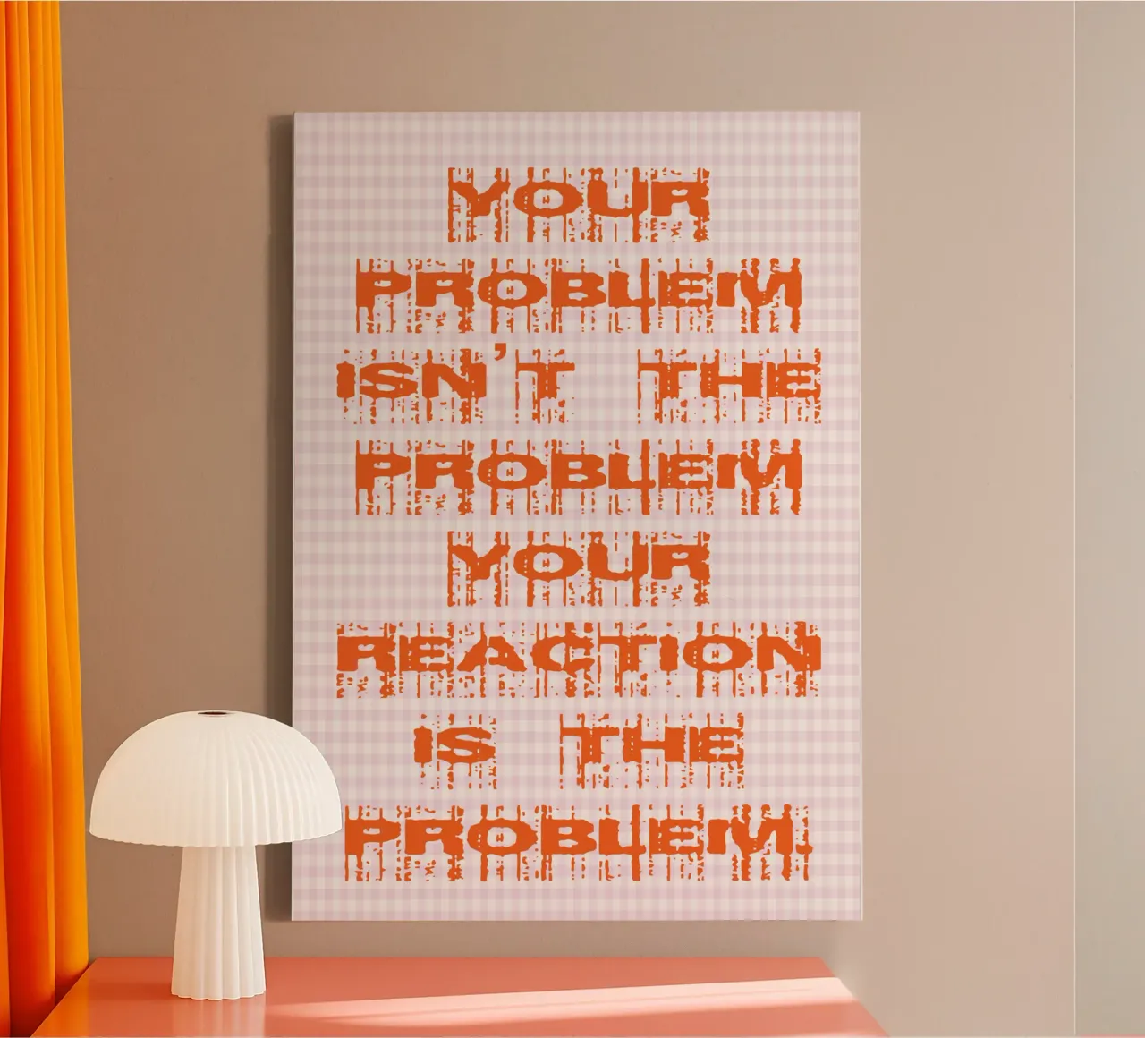 il tuo problema non è il tuo problema tela da genzaa