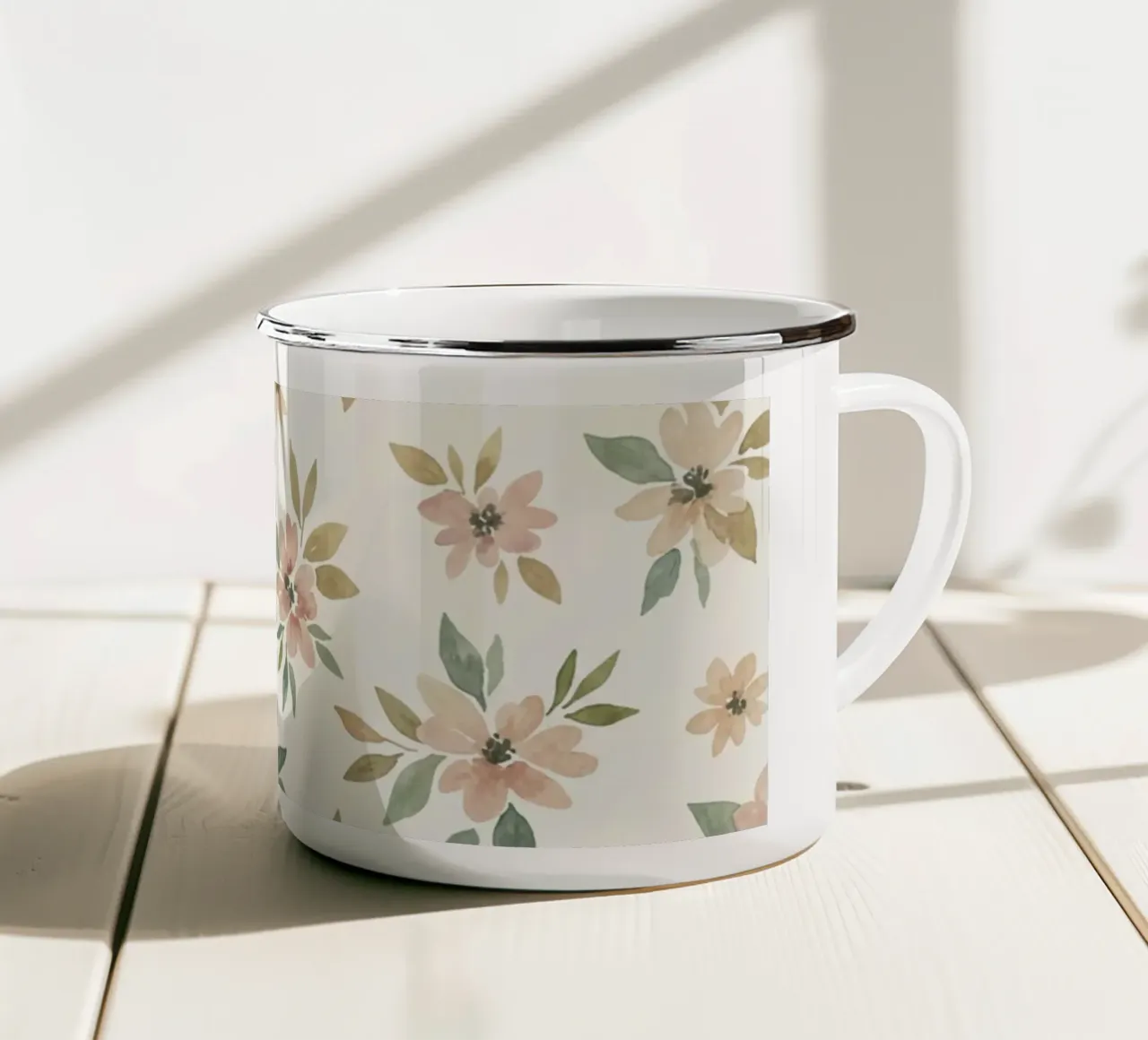 Soft Meadow Blooms tazza in smalto da AzStore11