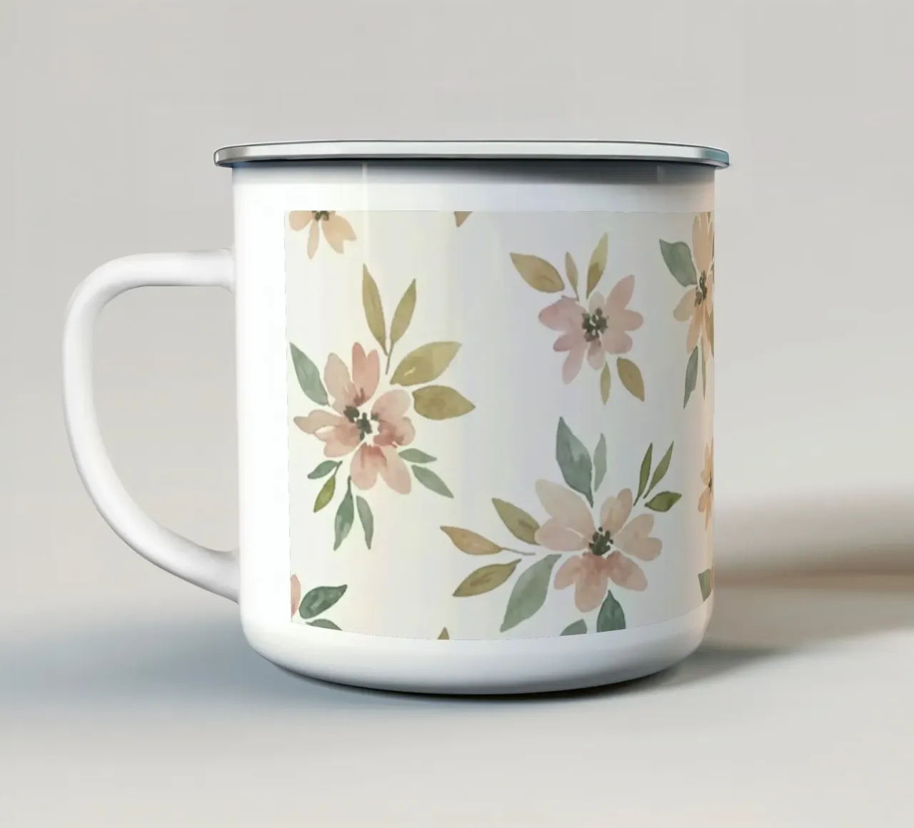Soft Meadow Blooms tazza in smalto da AzStore11
