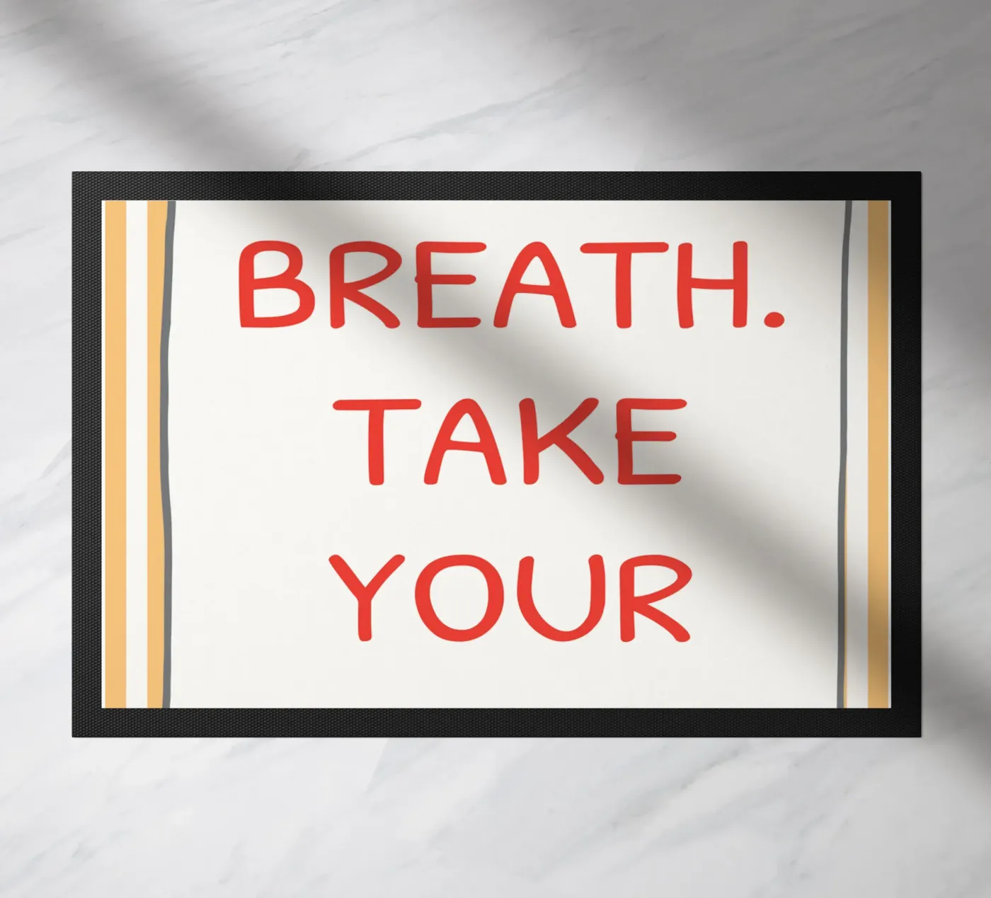 take your time doormat by genzaa