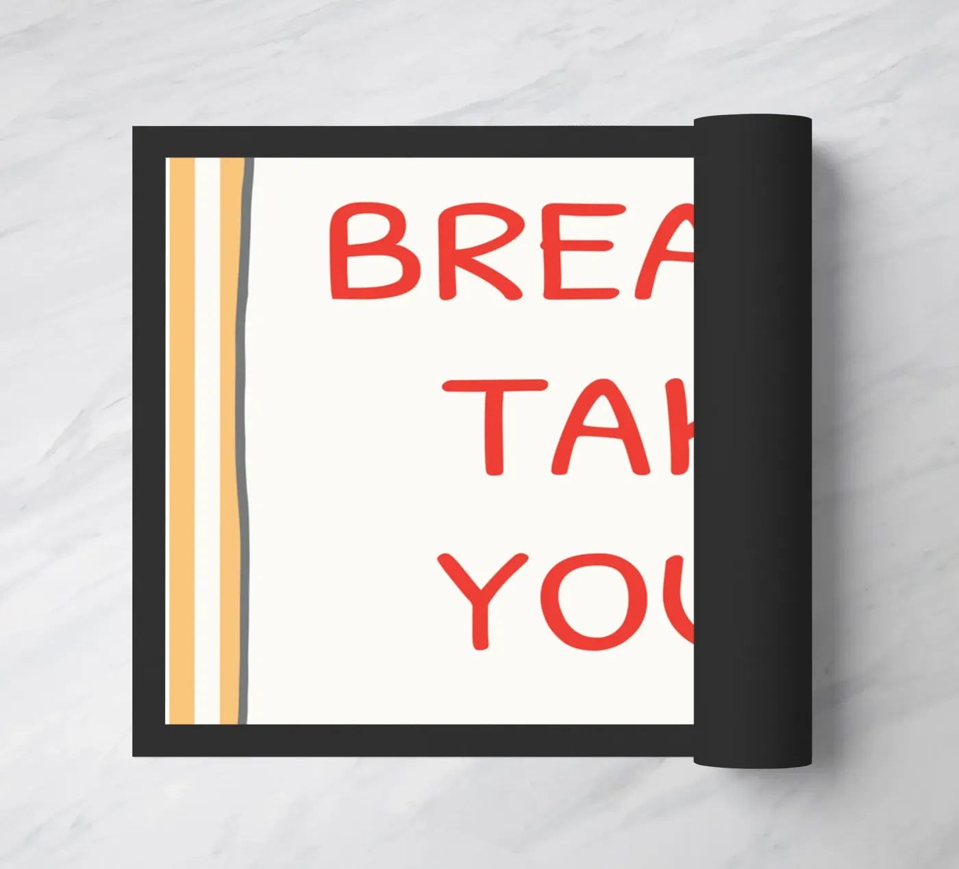 take your time doormat by genzaa