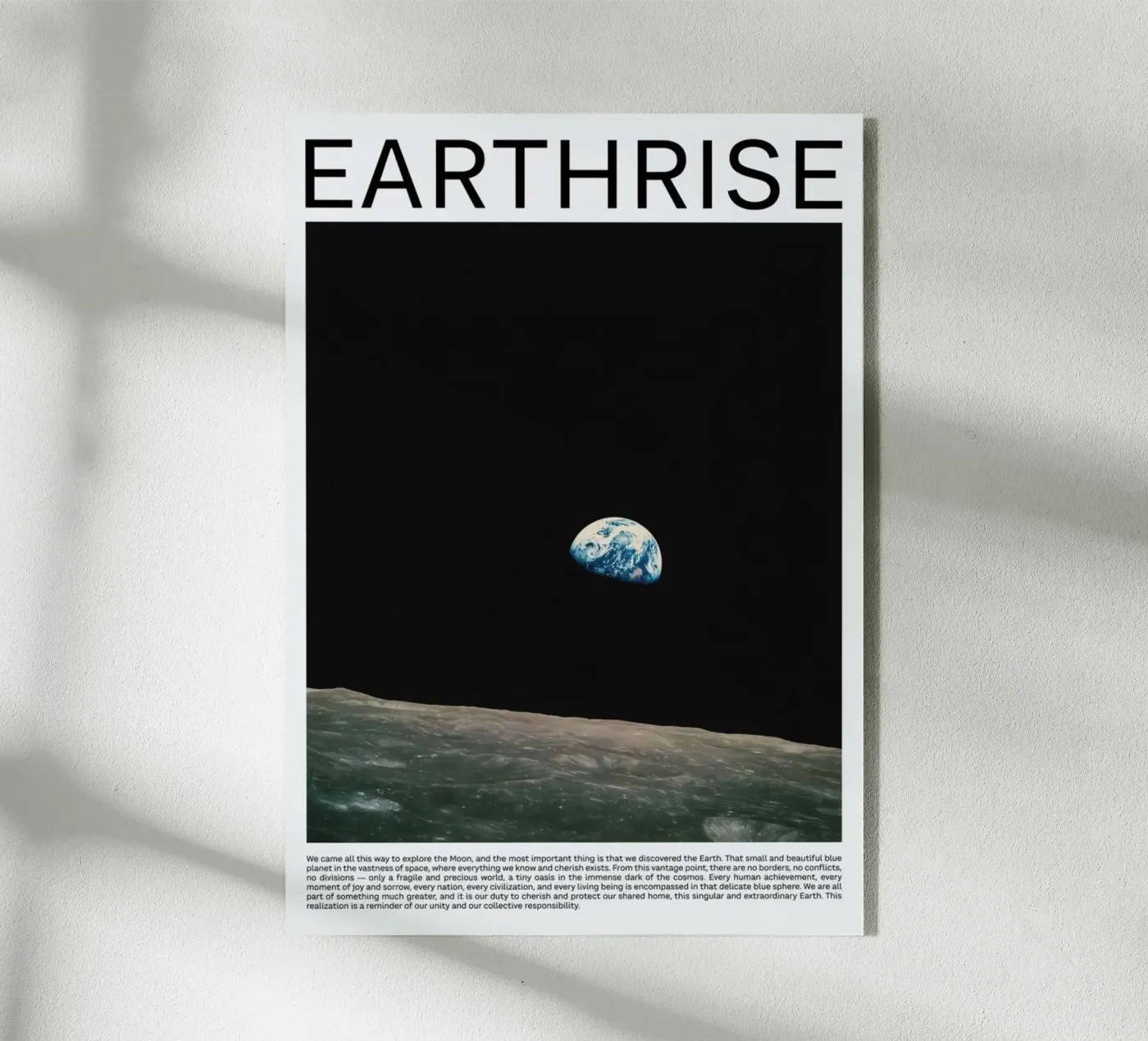 Earthrise plexiglass da aaron Shop