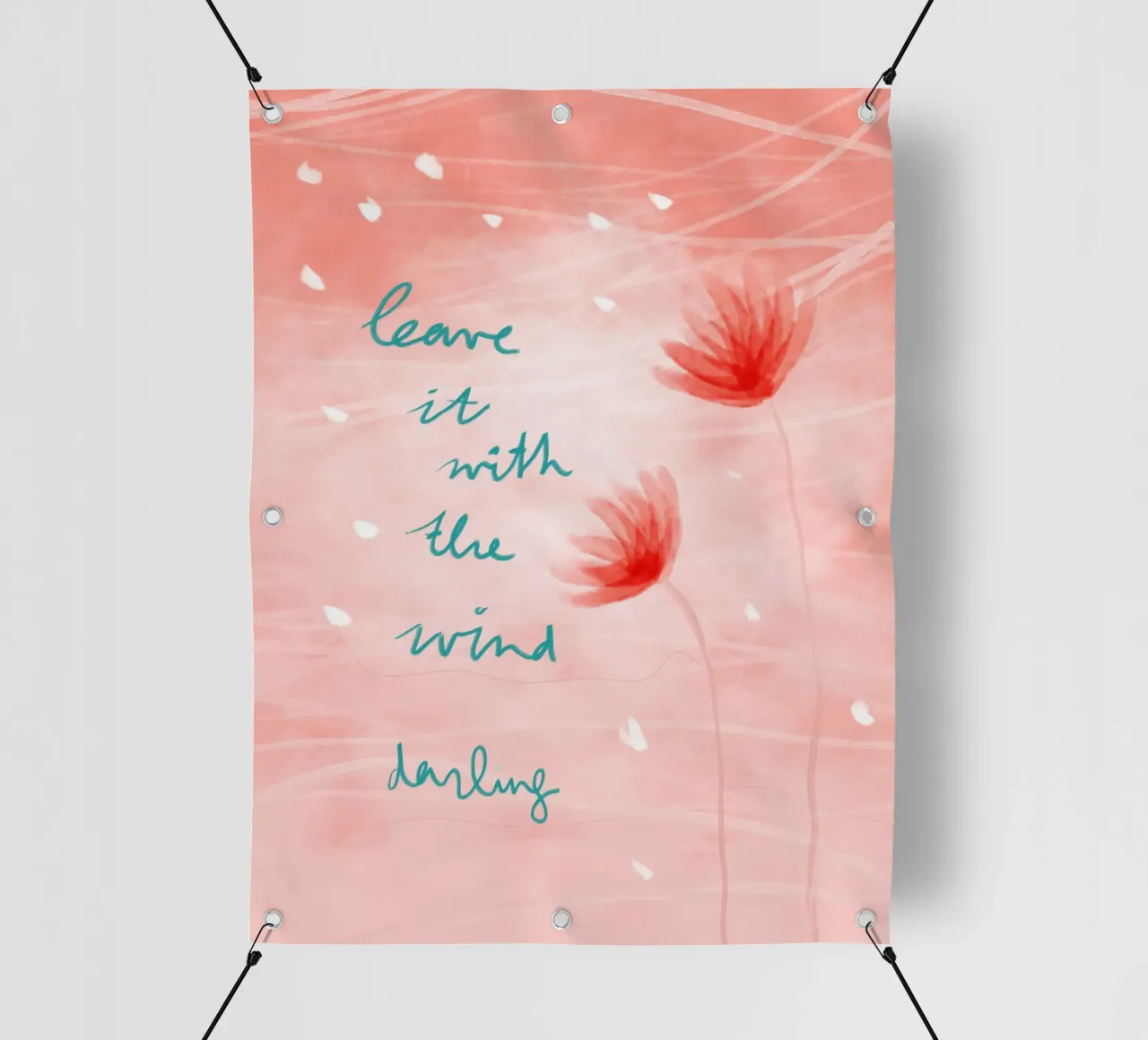 Leave it with the wind, darling telo in pvc da Patruschka Paints