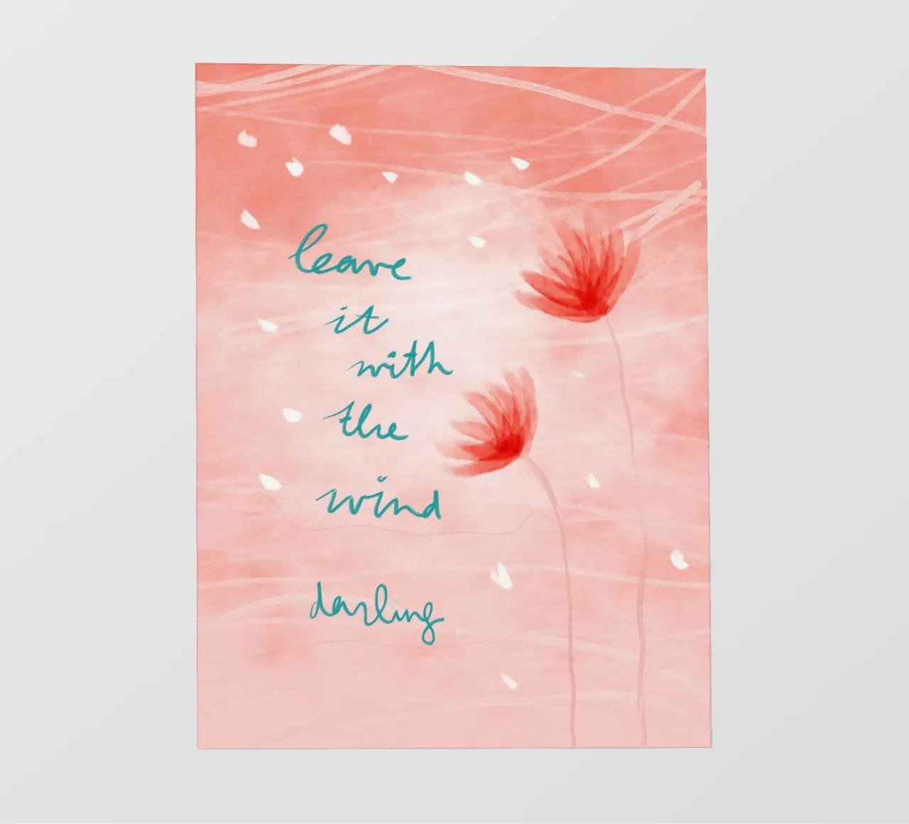 Leave it with the wind, darling telo in pvc da Patruschka Paints