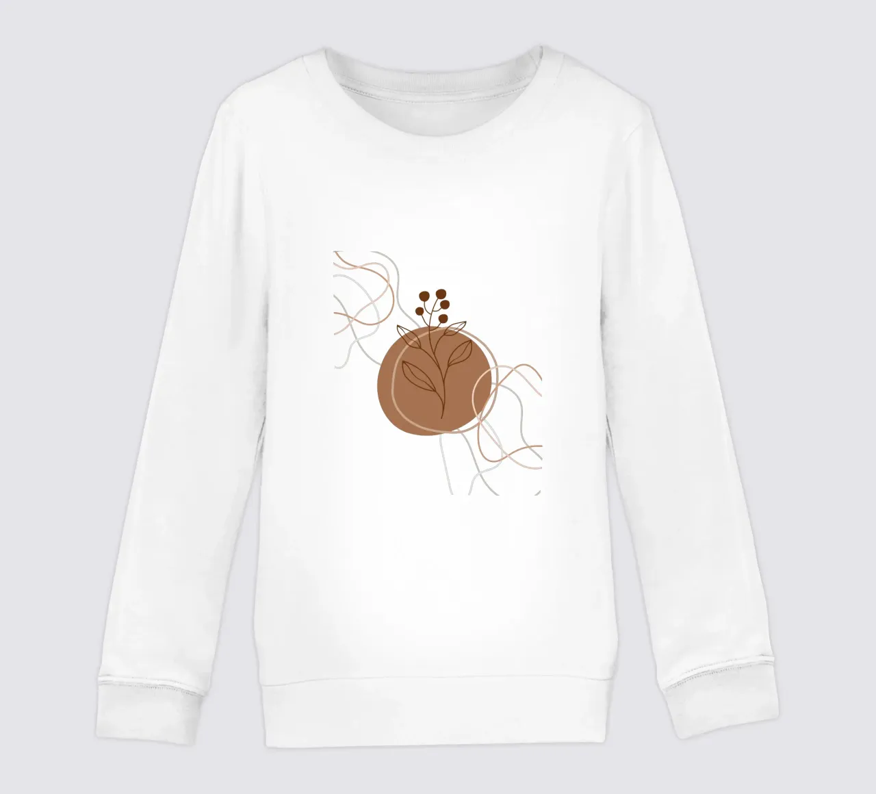 Fiori e foglie minimalisti felpa bambino da YSV MINIMALIST
