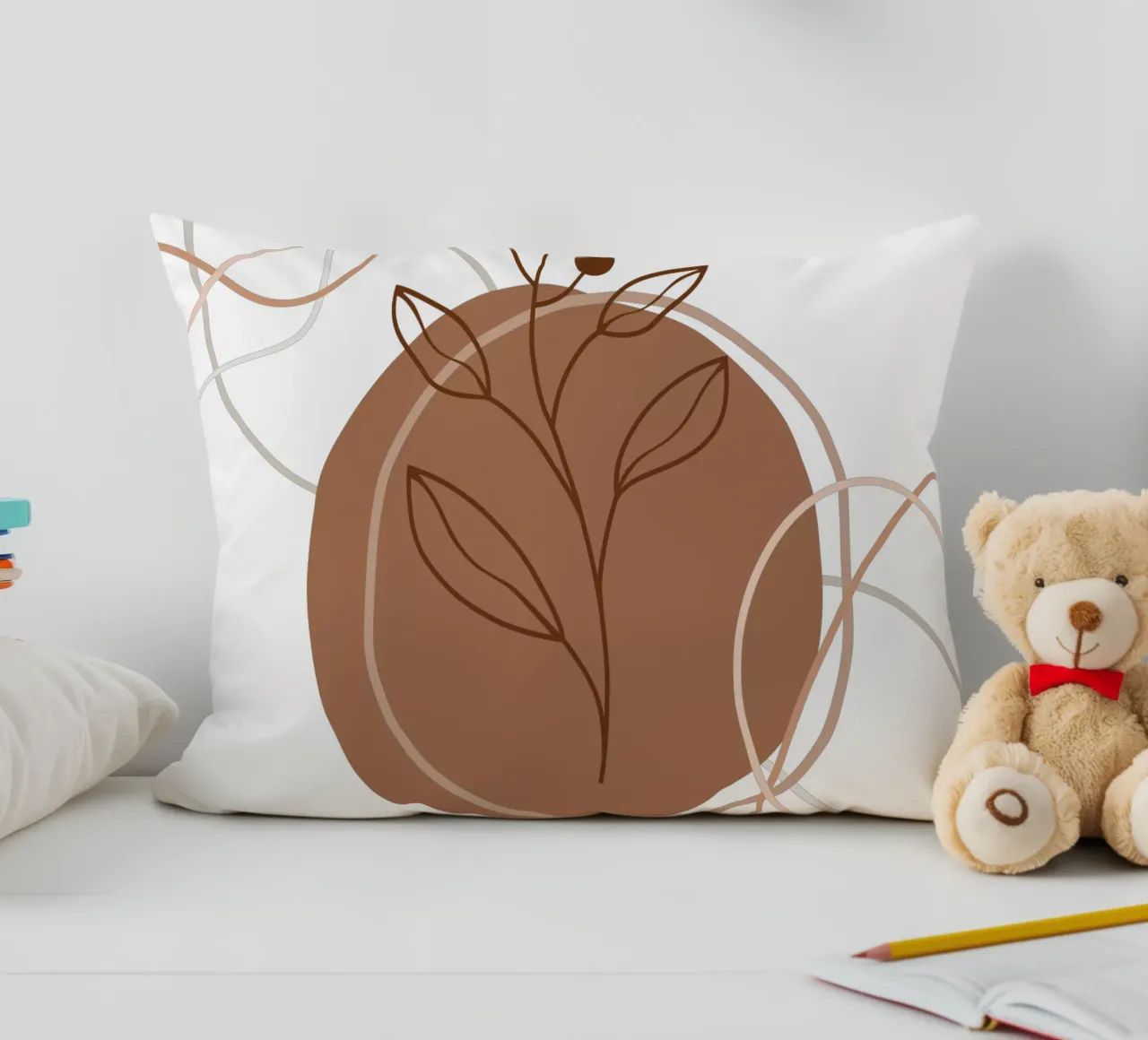 Fiori e foglie minimalisti cuscino da YSV MINIMALIST
