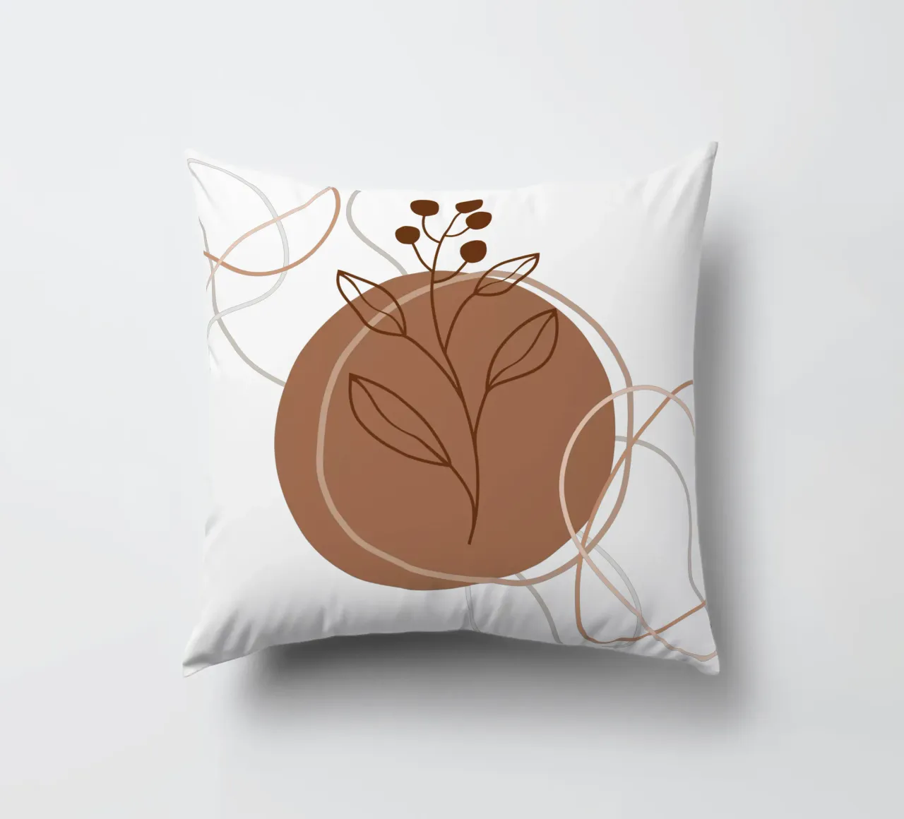 Fiori e foglie minimalisti cuscino da YSV MINIMALIST
