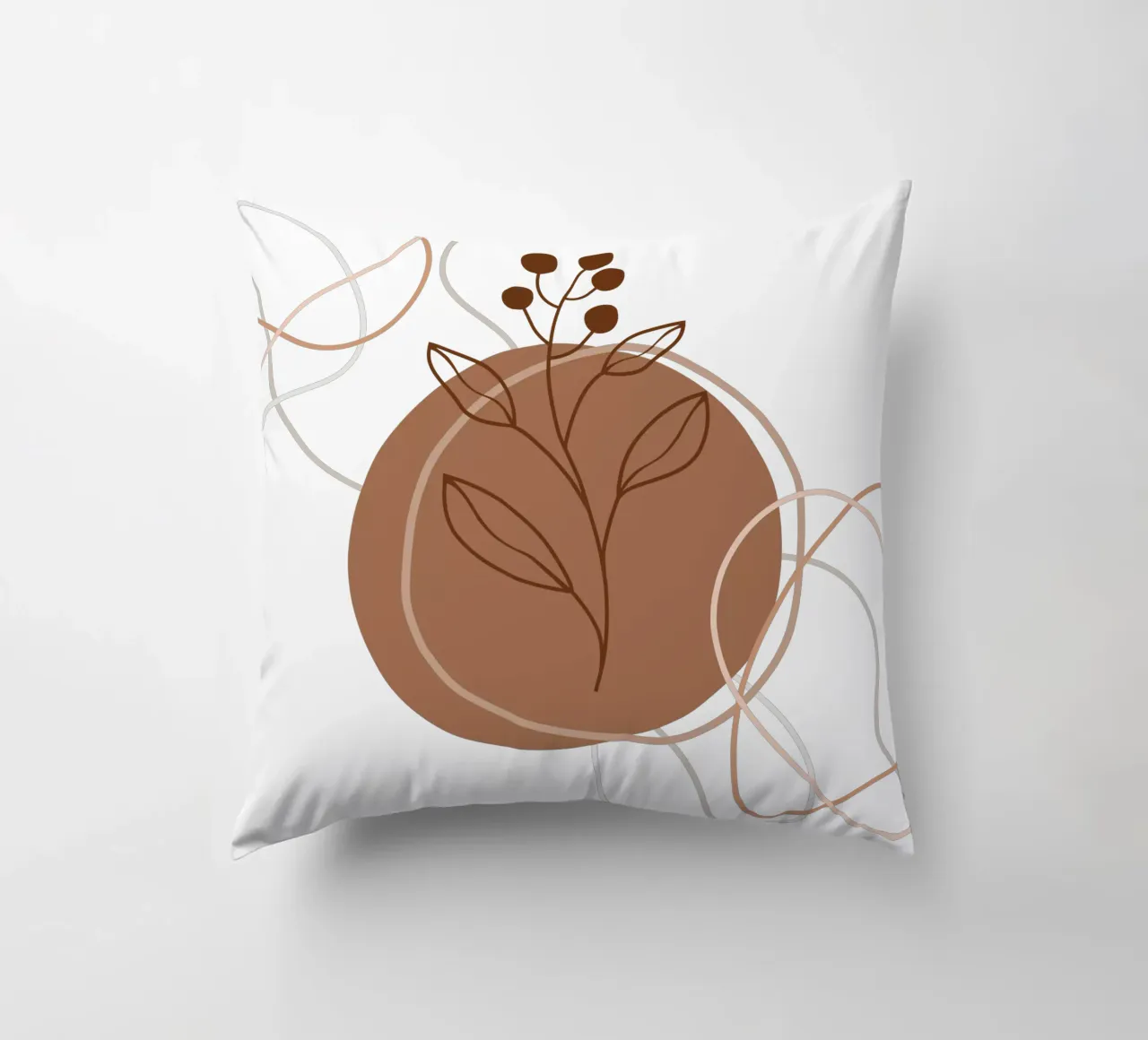 Fiori e foglie minimalisti cuscino da YSV MINIMALIST