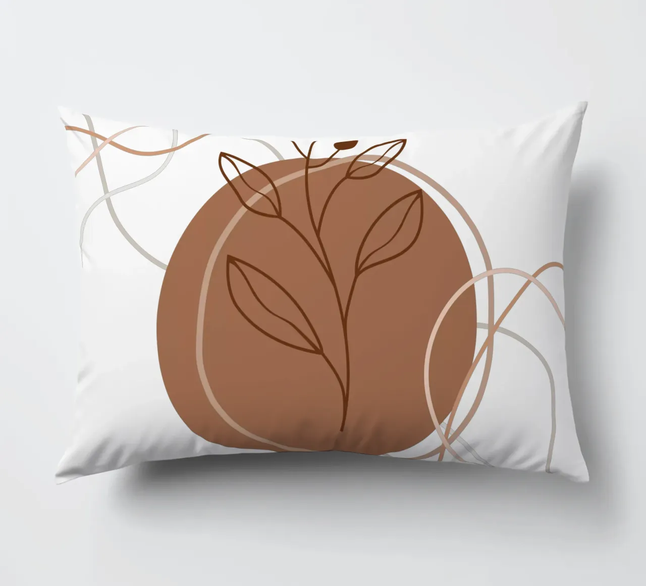Fiori e foglie minimalisti cuscino da YSV MINIMALIST