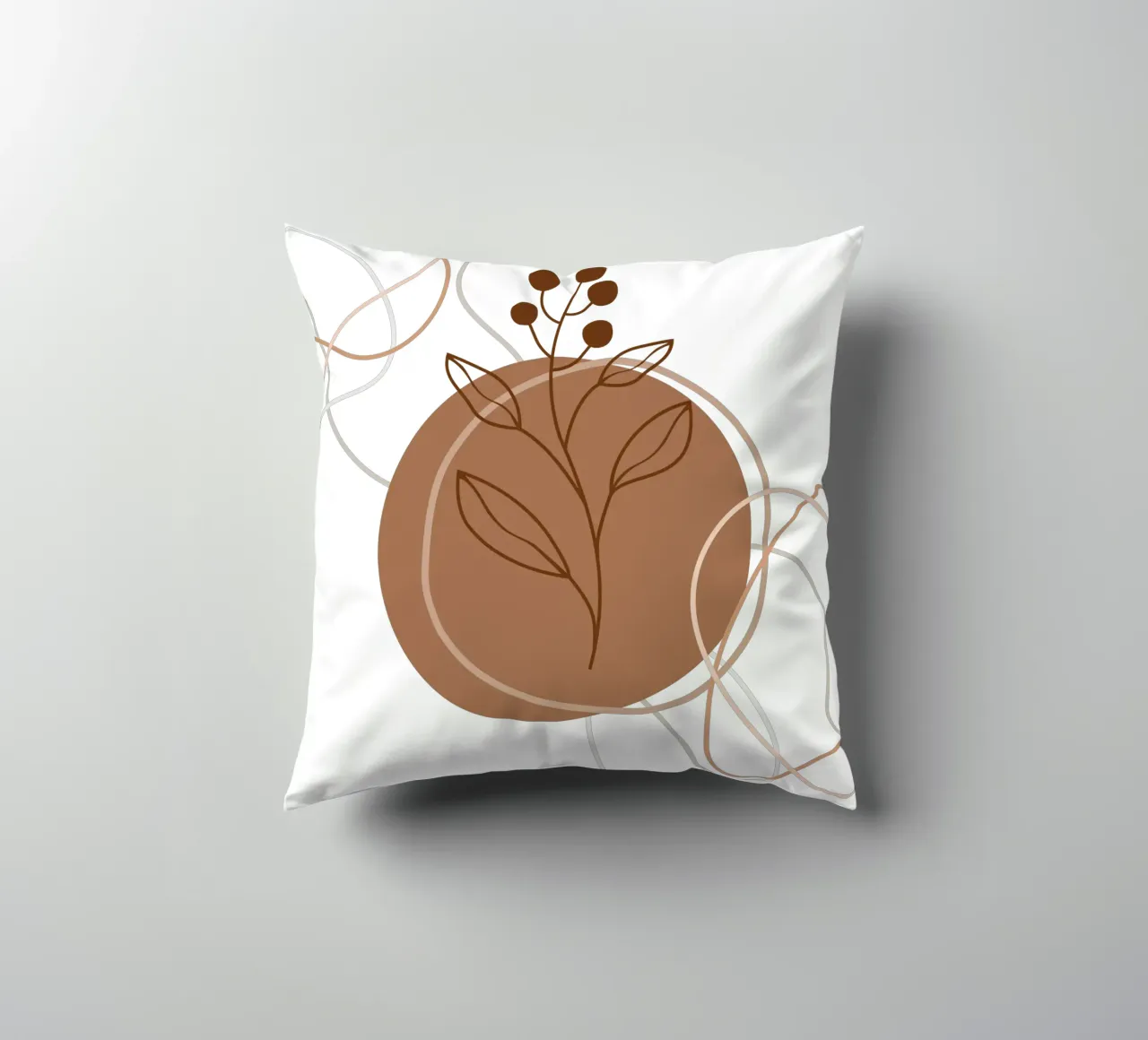 Fiori e foglie minimalisti cuscino da YSV MINIMALIST