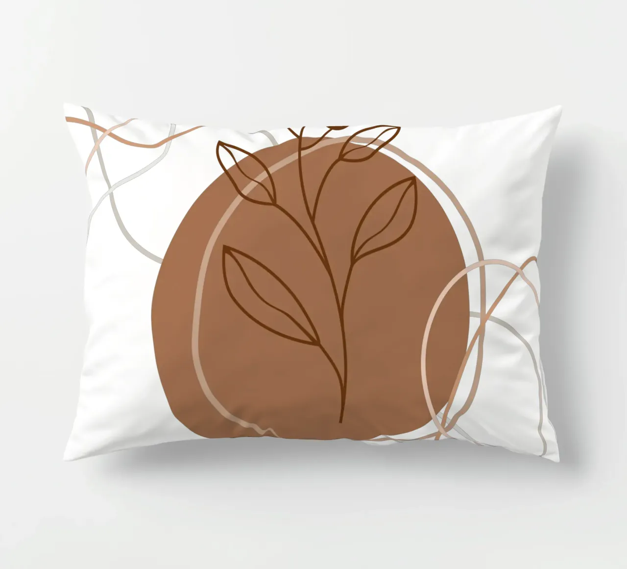 Fiori e foglie minimalisti cuscino da YSV MINIMALIST