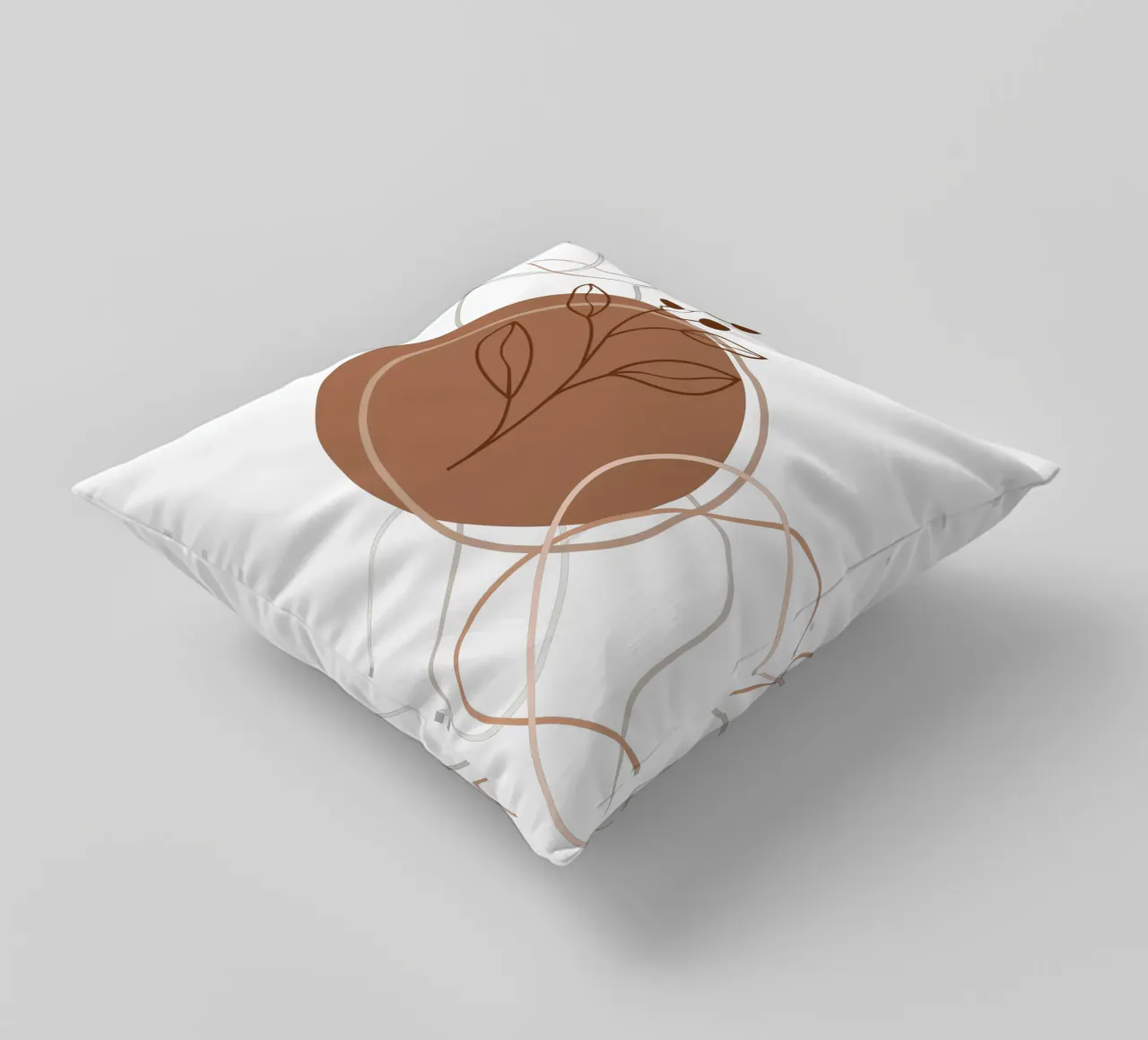 Fiori e foglie minimalisti cuscino da YSV MINIMALIST