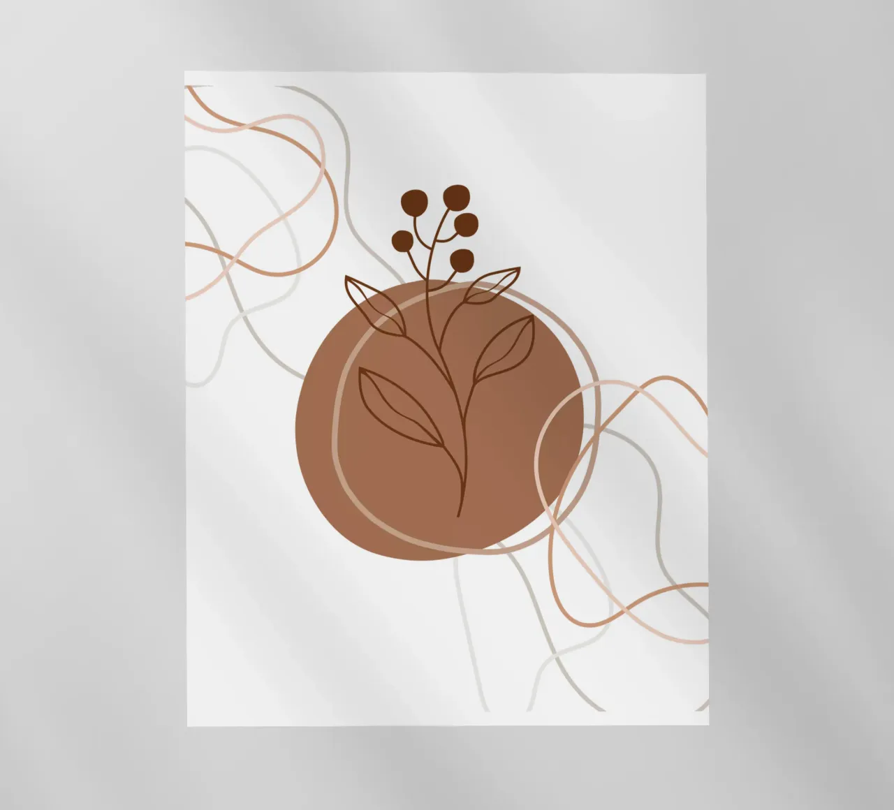 Fiori e foglie minimalisti pellicola backlit da YSV MINIMALIST