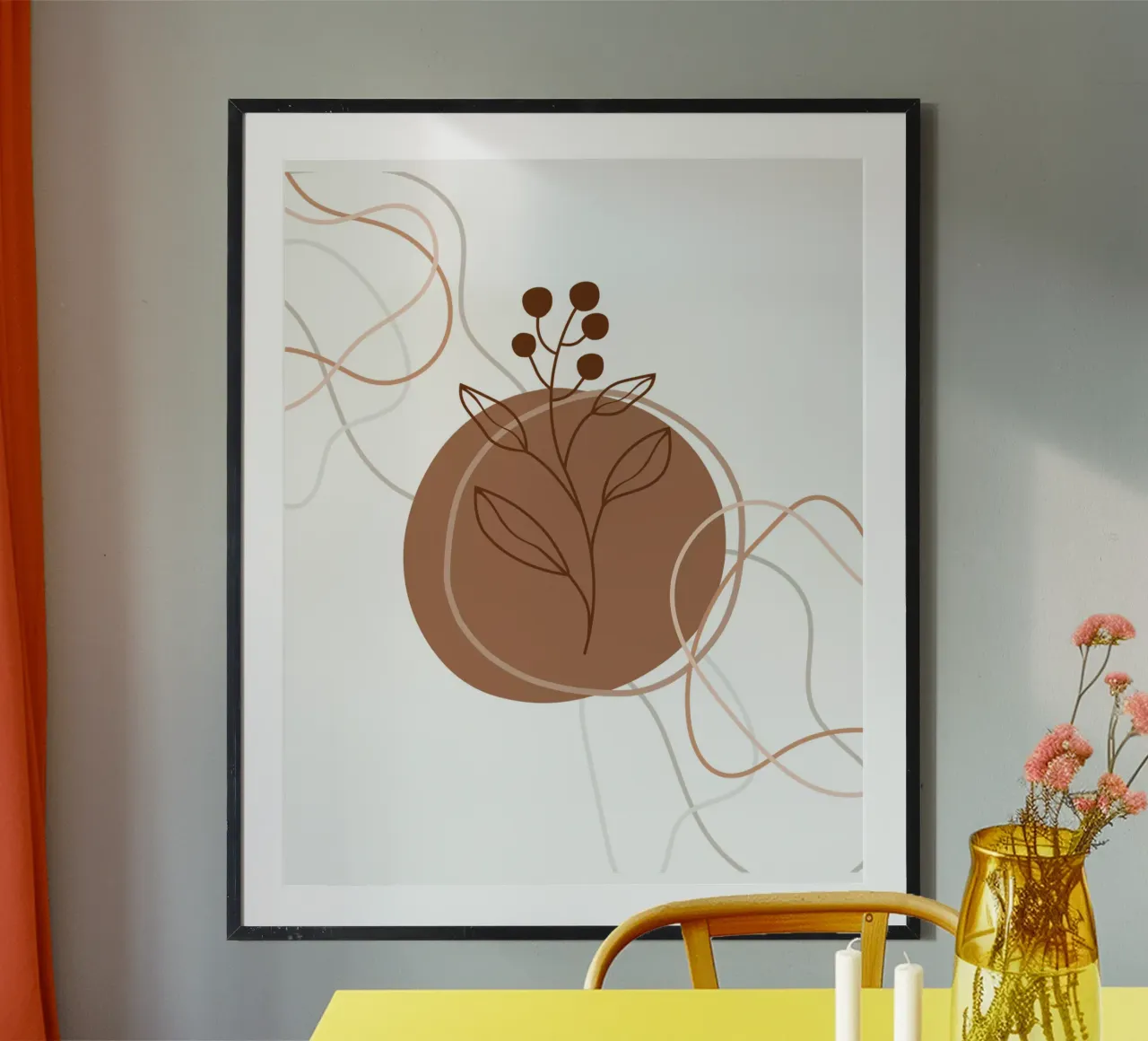 Fiori e foglie minimalisti carta hahnemühle da YSV MINIMALIST