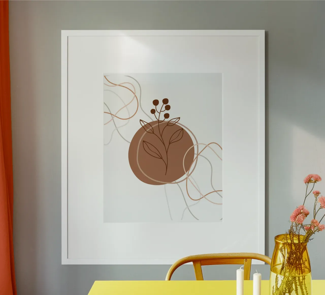 Fiori e foglie minimalisti carta hahnemühle da YSV MINIMALIST