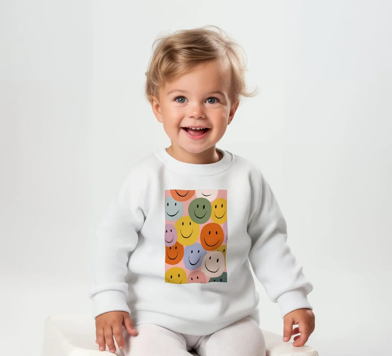 Smiles on Repeat felpa neonato da Vibrant Berry Studio