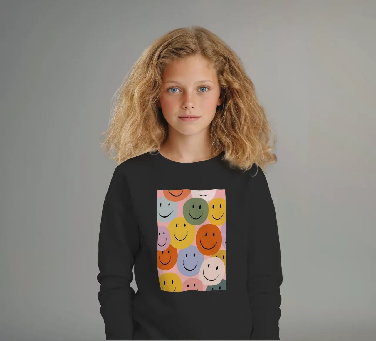 Smiles on Repeat felpa bambino da Vibrant Berry Studio