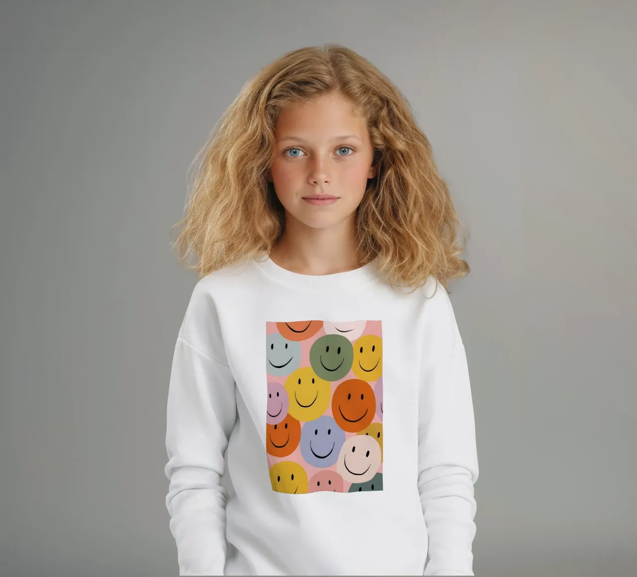 Smiles on Repeat felpa bambino da Vibrant Berry Studio