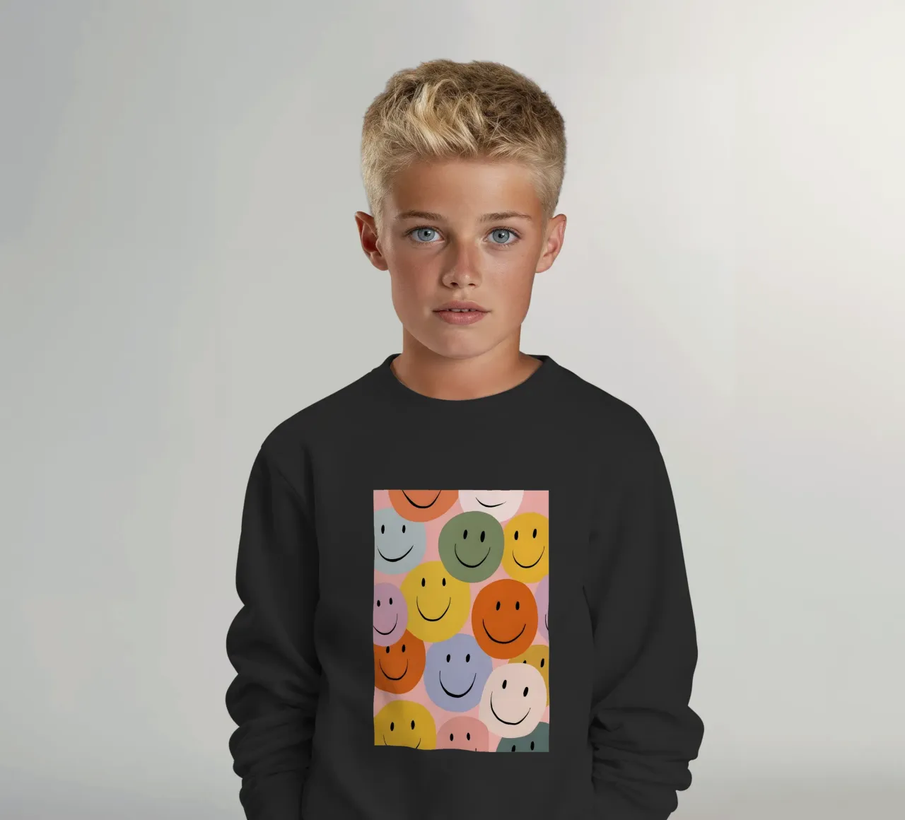 Smiles on Repeat felpa bambino da Vibrant Berry Studio