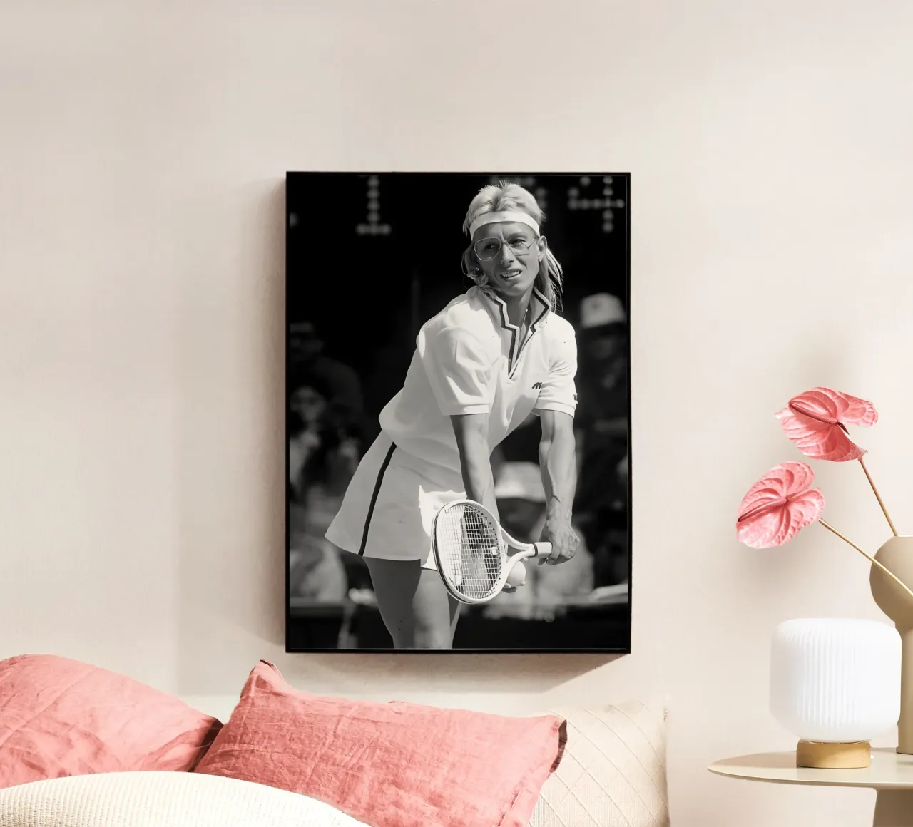Martina plexiglass da Black White Poster