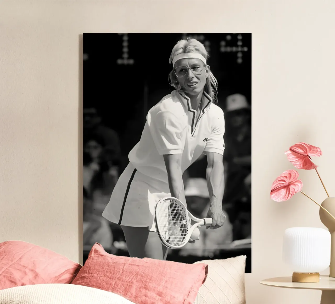 Martina plexiglass da Black White Poster