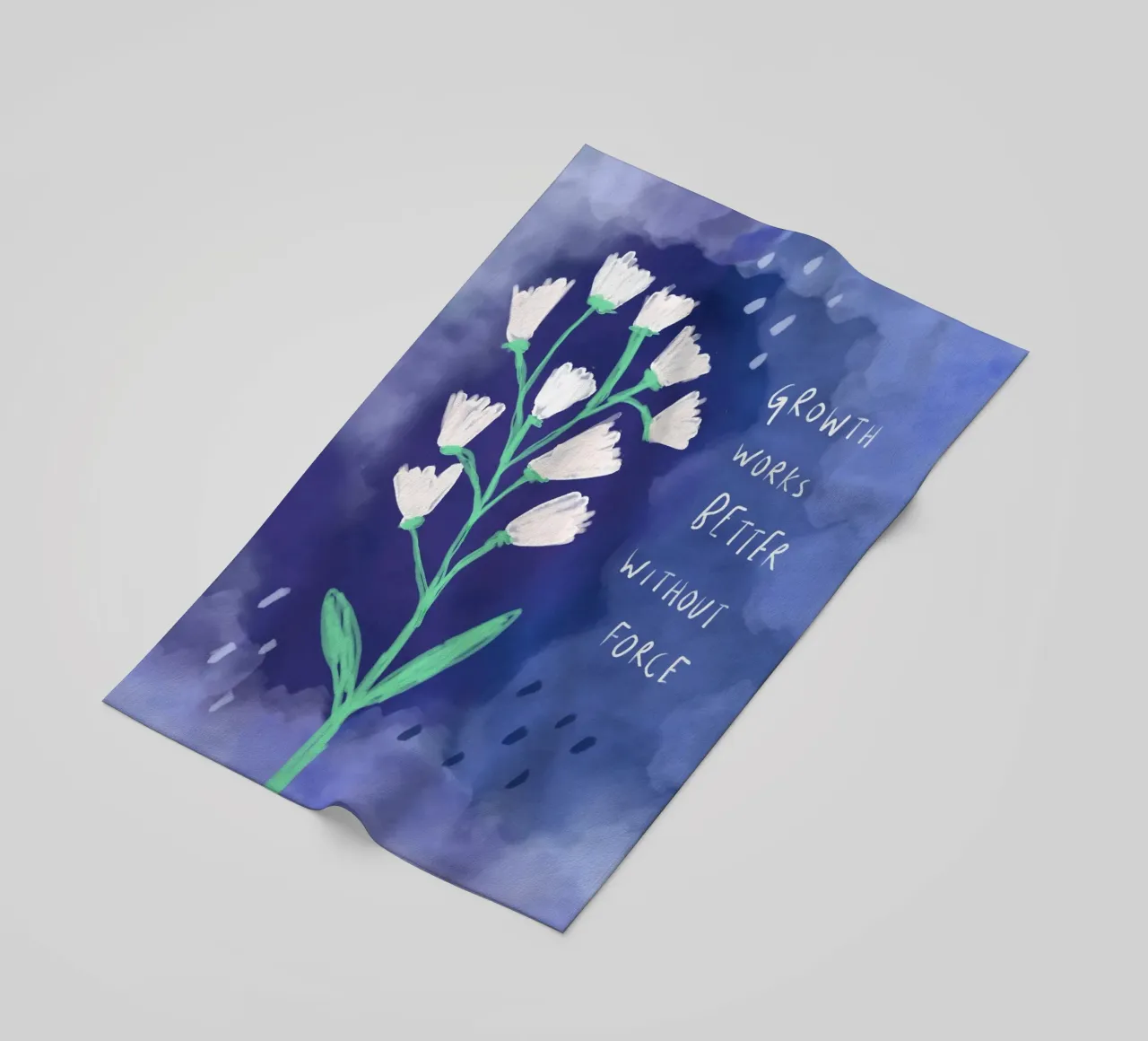 Growth works better without force telo mare da Patruschka Paints