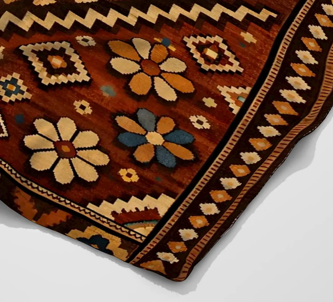 Nomadische Blüte Fleecedecke von Persian Pattern Haus