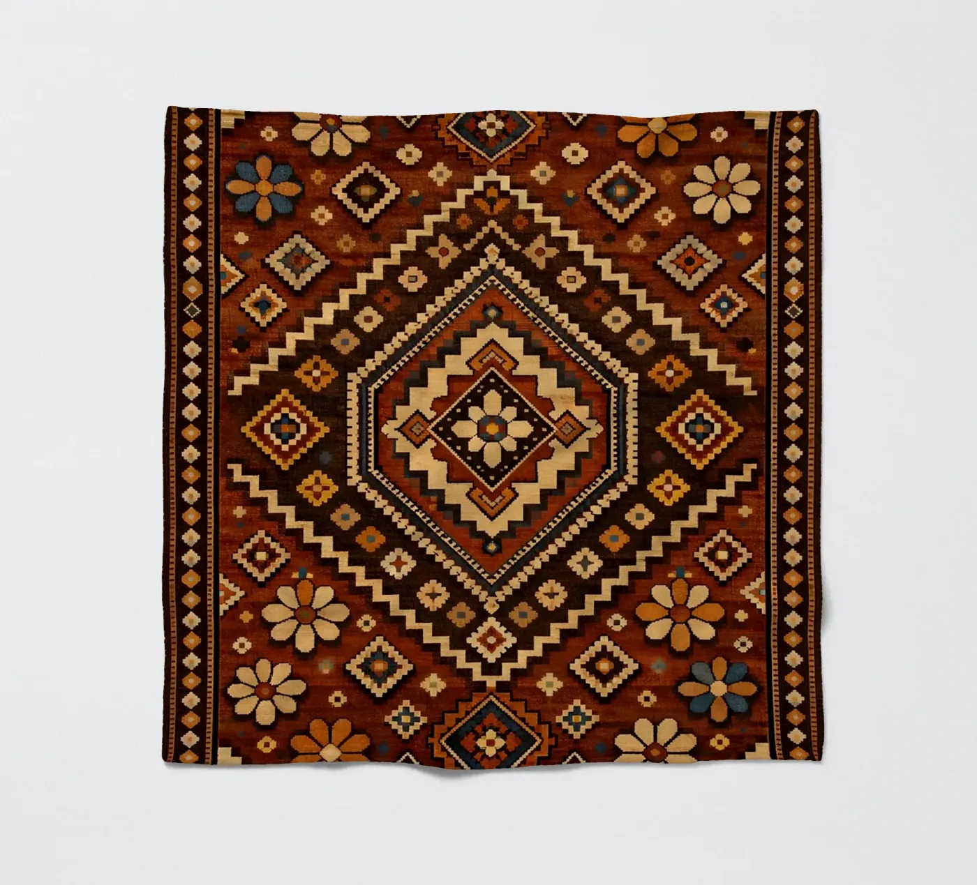 Nomadische Blüte Fleecedecke von Persian Pattern Haus