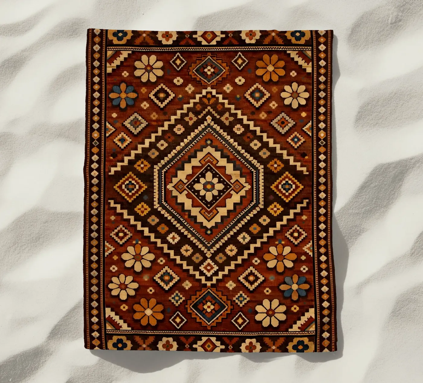 Fioritura nomade telo mare da Persian Pattern Haus