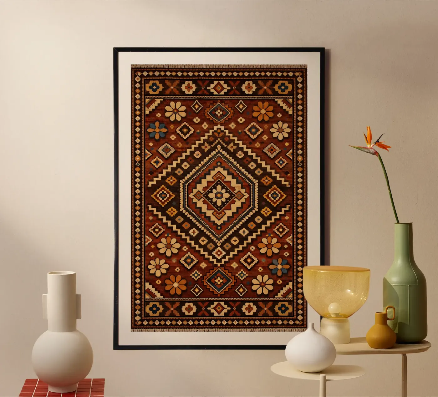 Nomadic Bloom poster by Persian Pattern Haus