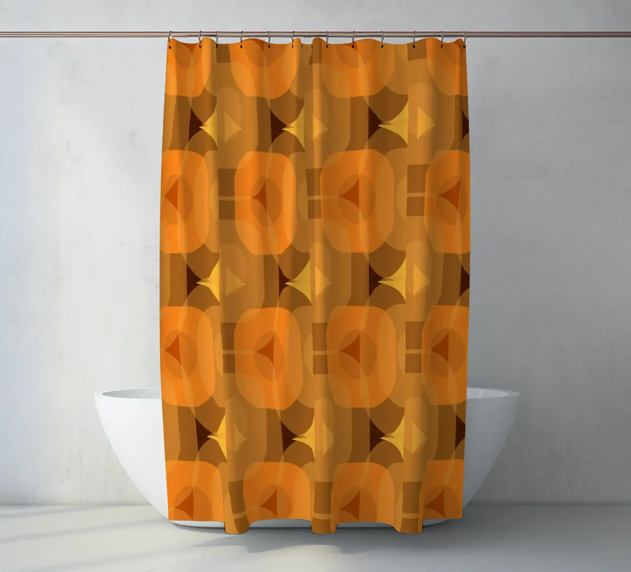 Design d'interni anni '70 tenda da doccia da LaylaOzHome