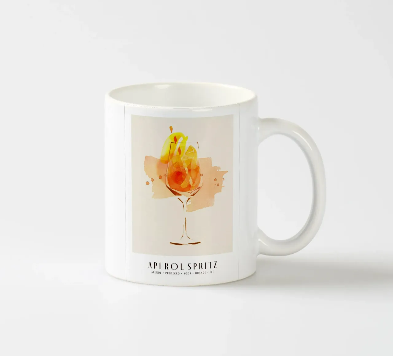 Aperol Spritz tazza in ceramica da Ekaterina Koroleva