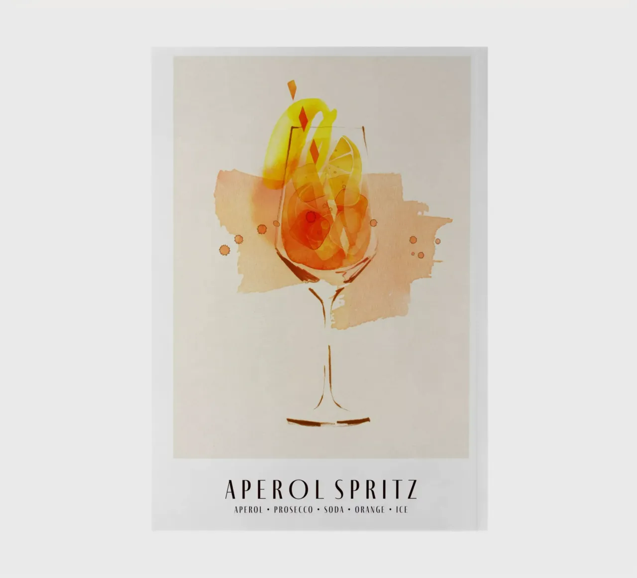 Aperol Spritz notebook by Ekaterina Koroleva