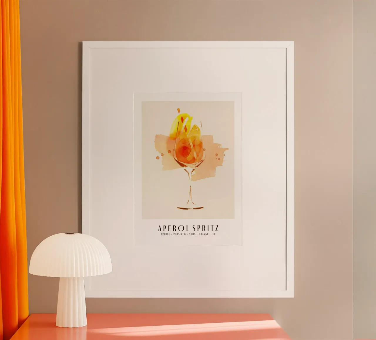 Aperol Spritz carta hahnemühle da Ekaterina Koroleva