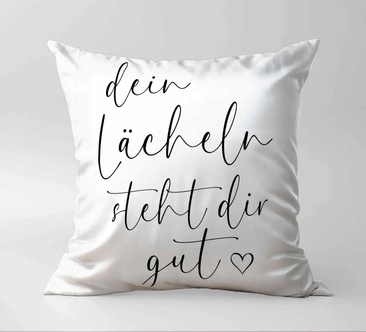Dein Lächeln steht dir gut cuscino da BAINAI