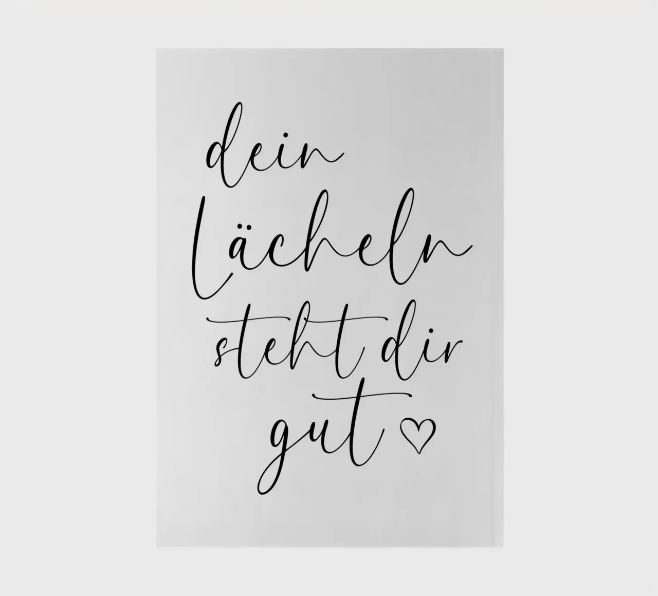 Dein Lächeln steht dir gut notebook by BAINAI